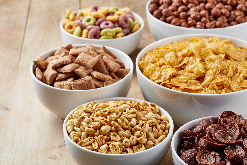 Bowls with a variety of cereals