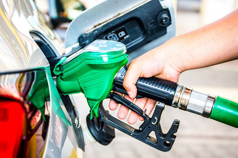 pumping biofuel into car