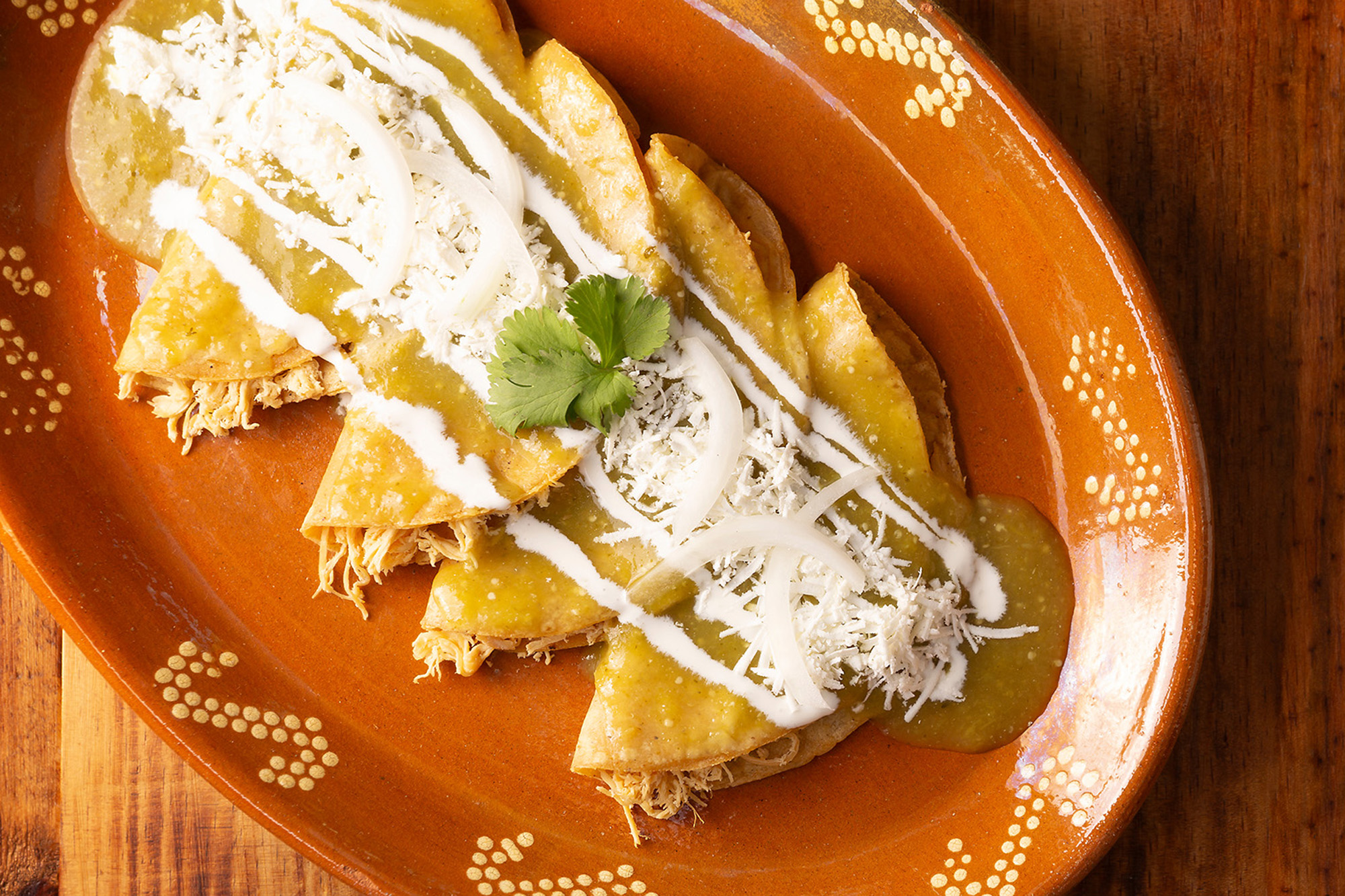 Enchiladas (corn tortillas) 