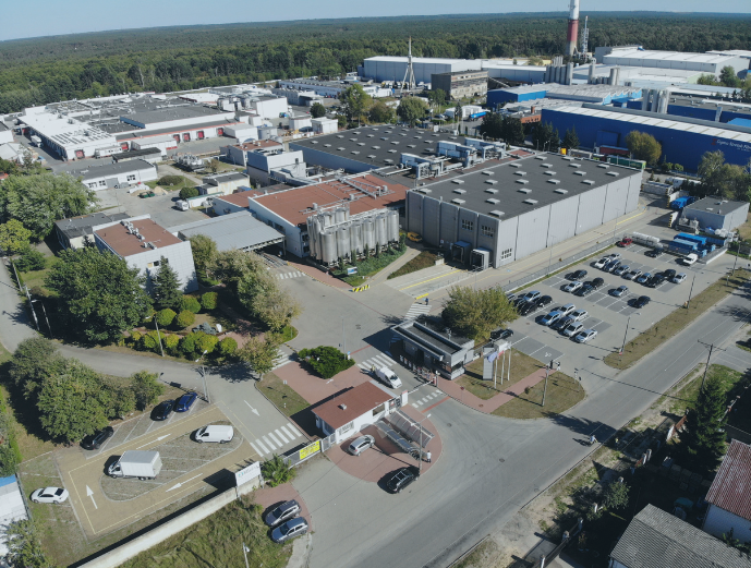 Zakład produkcyjny w Karczewie - widok z drona