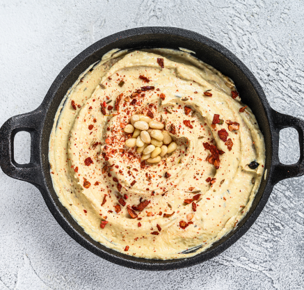 A bowl of vegetable paste