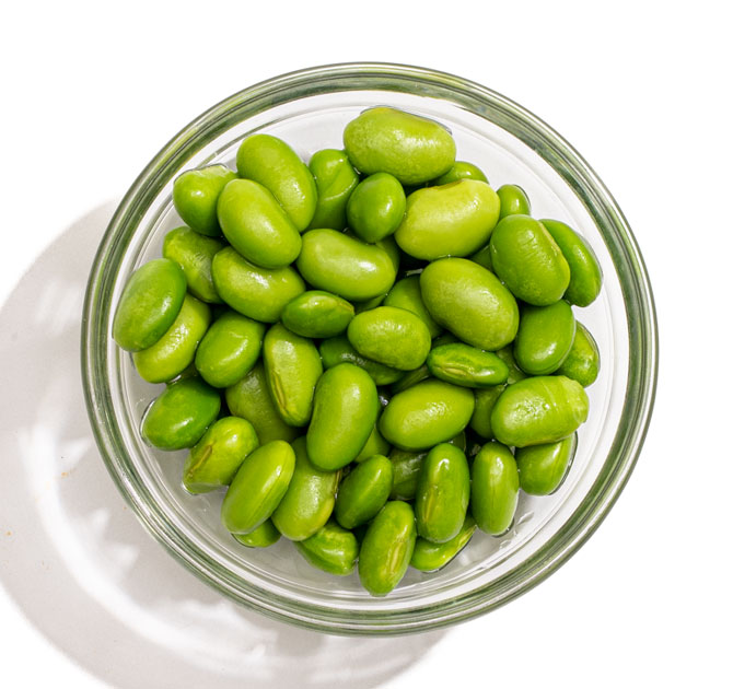 Bowl of Raw Soy Beans